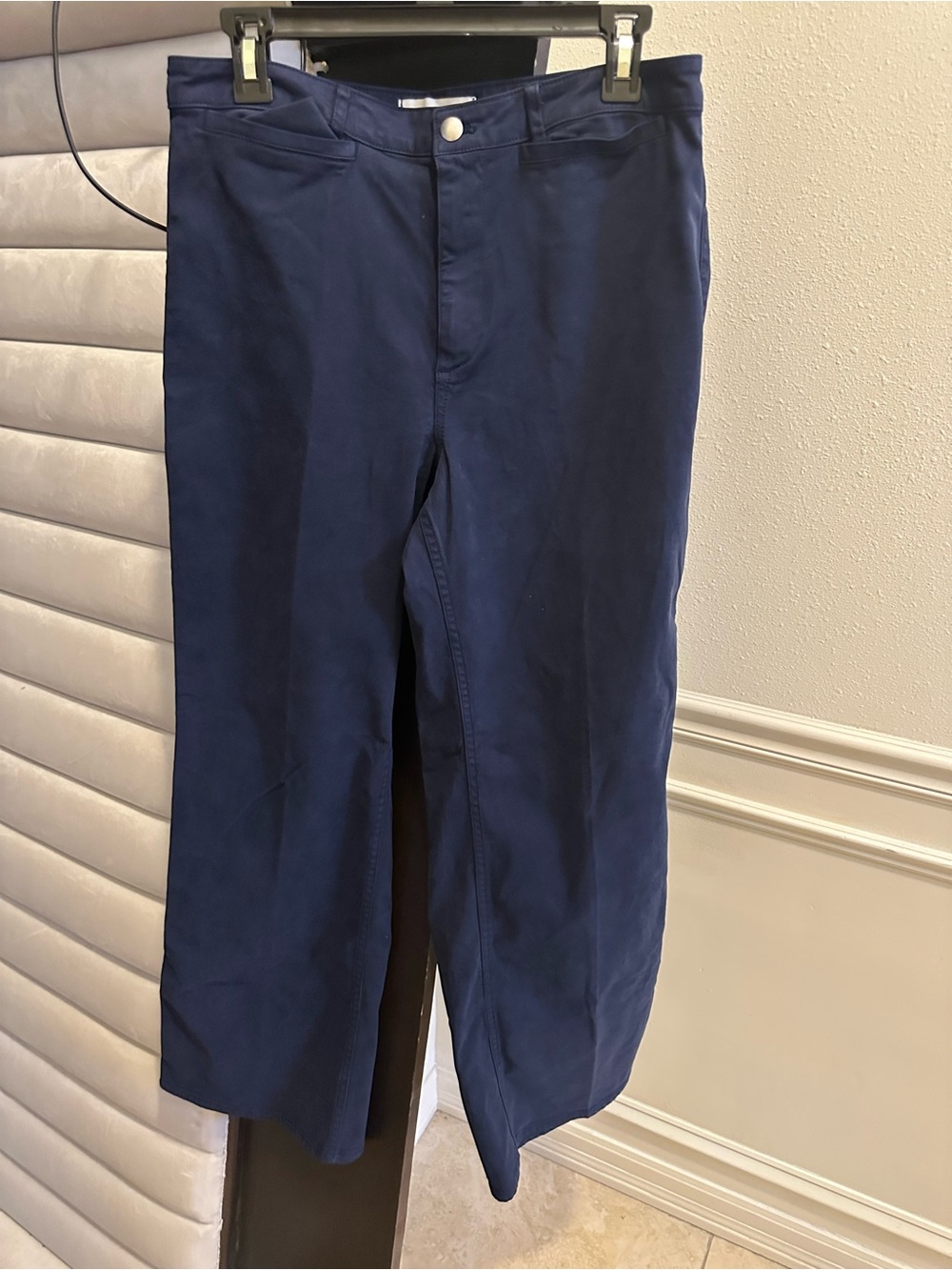 Madewell Navy Flat-Front Women's Pants
